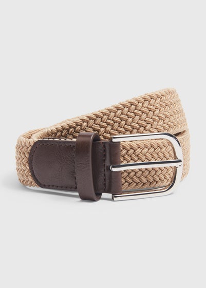 Stone Woven Stretch Belt