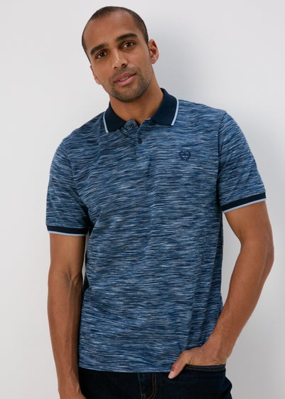 Navy Space Dye Polo