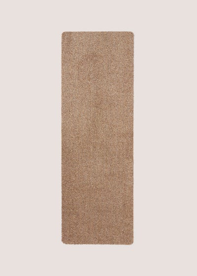 Brown Linen Plain Door Mat (50x150cm)