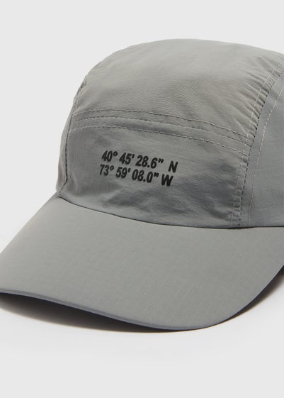 US Athletic Grey Ripstop Panel Cap