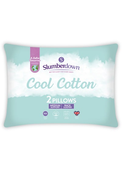 Slumberdown Cool Cotton Pillow Pair