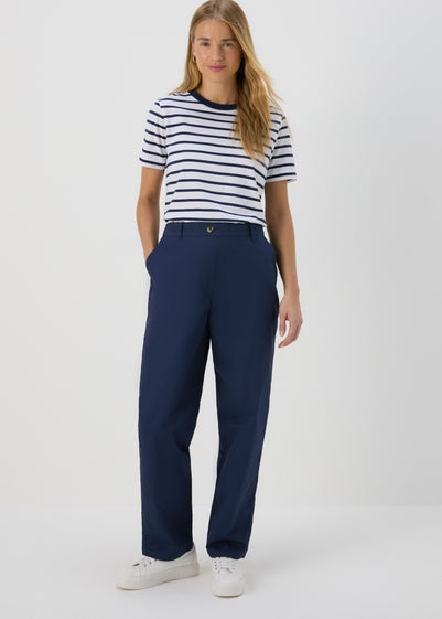 Navy Chino Trousers