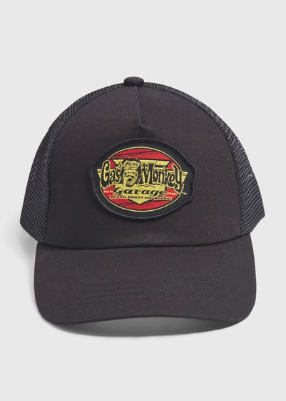 Black Gas Monkey Badge Trucker