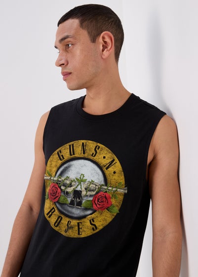 Black Gun & Roses Vest