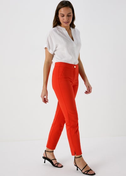 Et Vous Orange Capri Trousers