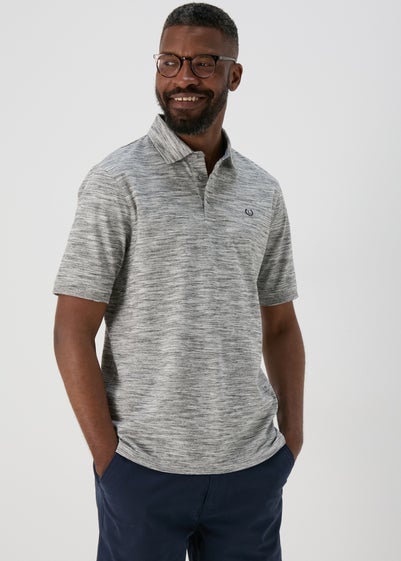 Lincoln Grey Space Dye Polo