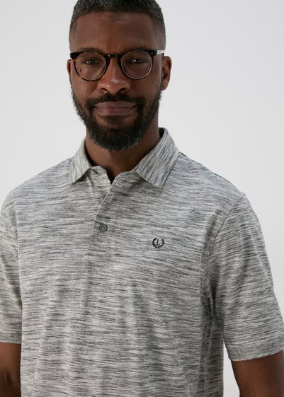 Lincoln Grey Space Dye Polo