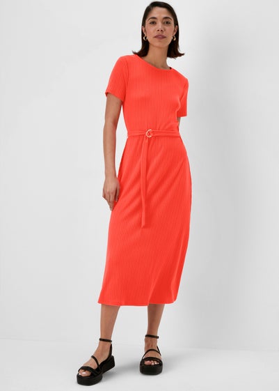 Et Vous Red Jersey Midi Dress