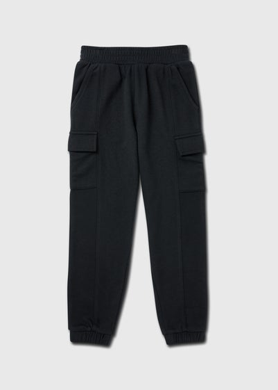 Girls Black Utility Joggers (7-15yrs)