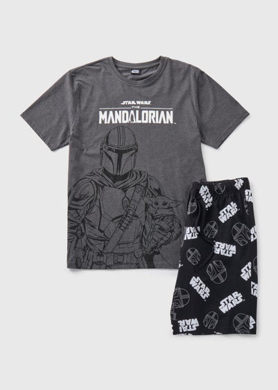 Mandalorian Grey Shorts Set