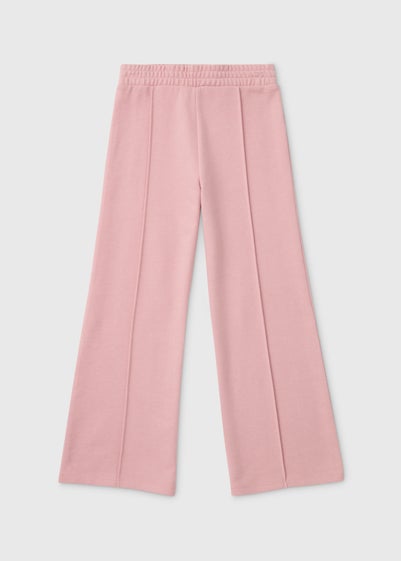 Girls Pink Blush Wide Leg Joggers (7-15yrs)