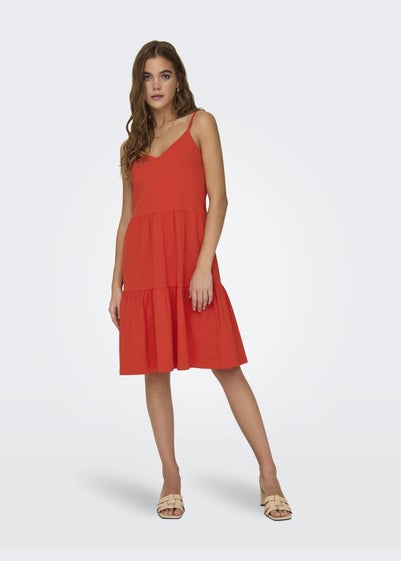 JDY Red Tie Swing Dress