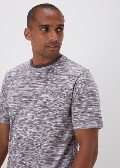 Grey Space Dye T-Shirt