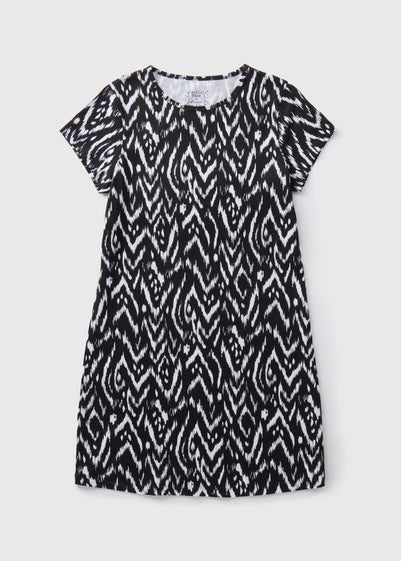 Black Mono Print Nightie