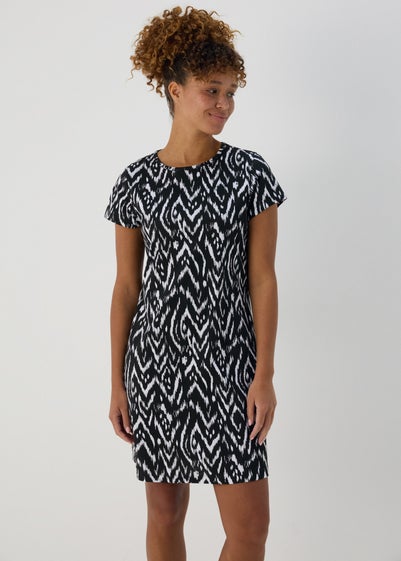 Black Mono Print Nightie