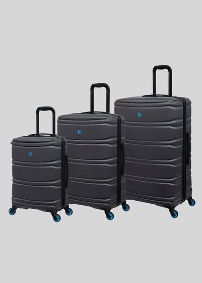 IT Luggage Grey Hard Shell Suitcase - Cabin