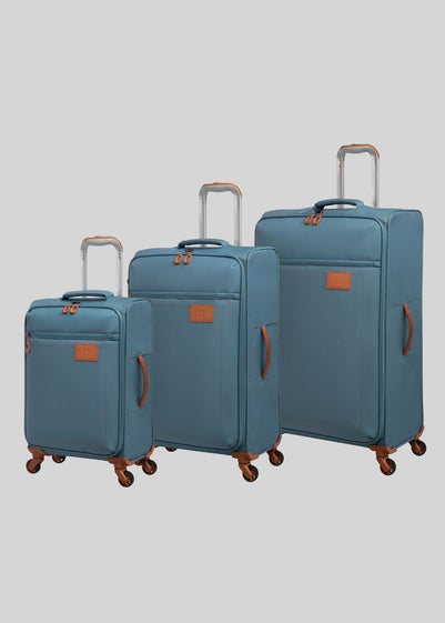 IT Luggage Soft Blue Suitcase - Cabin