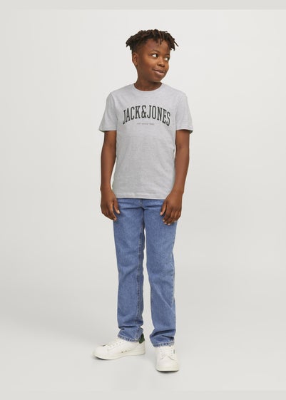 Jack & Jones Boys Grey Crew Neck T-Shirt (6-16yrs)