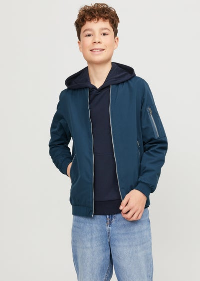 Jack & Jones Boys Blue Bomber Jacket (6-16yrs)