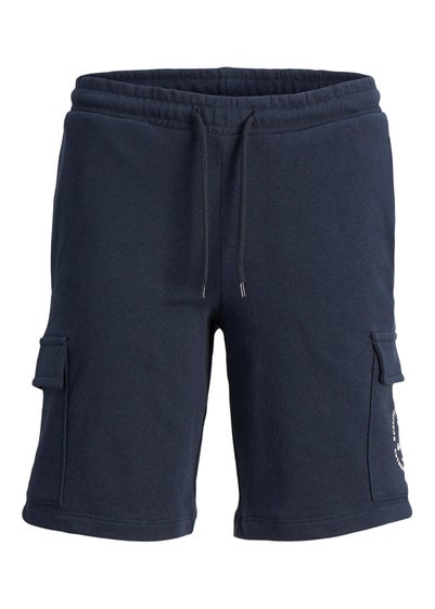 Jack & Jones Boys Navy Cargo Sweat Shorts (8-16yrs)