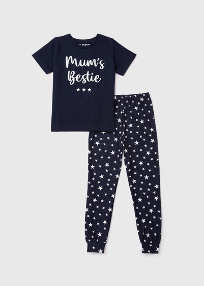 Kids Navy Mother’s Day Pyjama Set (18mths-3yrs) - Age 10 Years