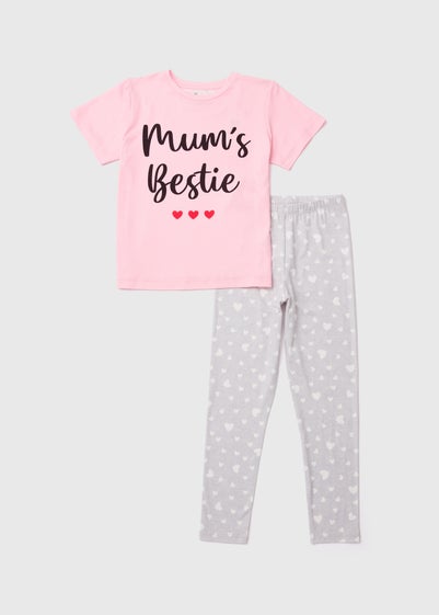 Pink Mum’s Bestie Pyjama Set (18mths-10yrs) - Age 4 Years