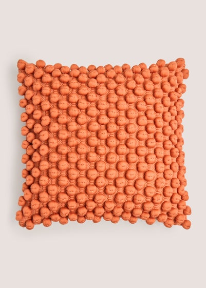 Orange Bobble Cushion