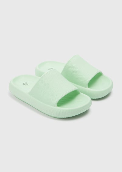 Girls Lime Cloud Sliders (Younger 10/11-5/6 Older)