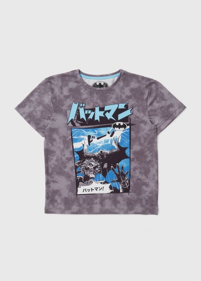 Boys Charcoal Tie Dye T Shirt (4-12yrs)