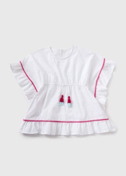 Girls White Kaftan (1-7yrs)