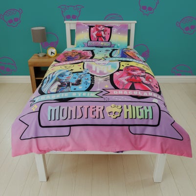 Monster High Fierce Single Panel Duvet Set