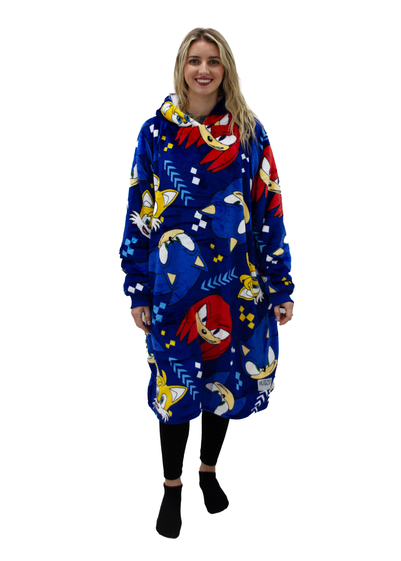 HUGZEE Sonic Bounce Hooded Wearable Throw