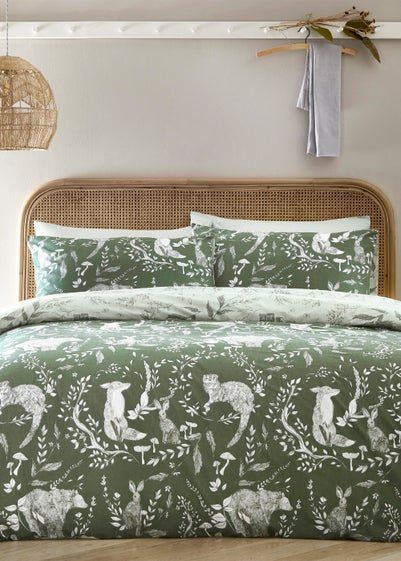 furn. Buckthorn Woodland Duvet Cover Set - Single