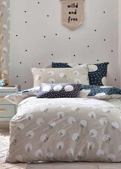 Peter Rabbit™ Spot Me Modern Duvet Cover Set Grey