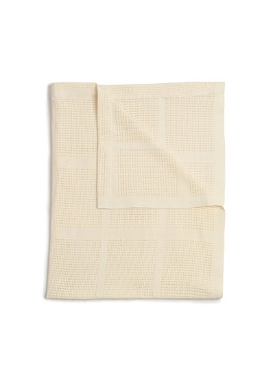 Clair de Lune Cream Organic Cellular Blanket