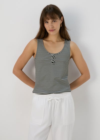 Black Stripe Vest