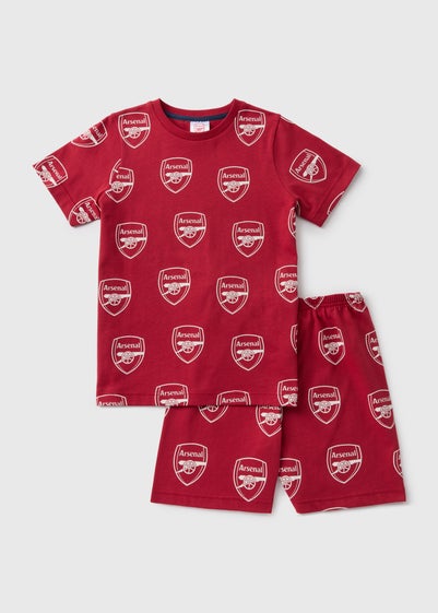 Arsenal Boys Red Shortie Pyjama Set (4-13yrs)