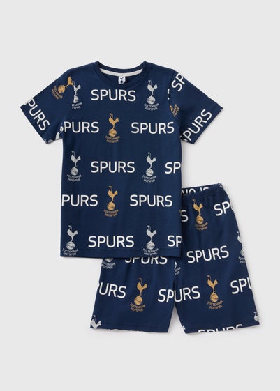 Tottenham Navy Shortie Pyjama Set (4-12yrs)