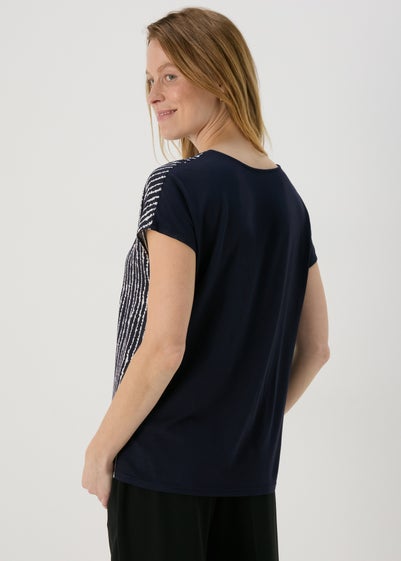 Et Vous Navy Stripe T-Shirt