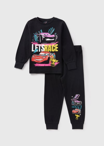 Disney Kids Black Cars Pyjama Top & Bottoms Set (1-7yrs)