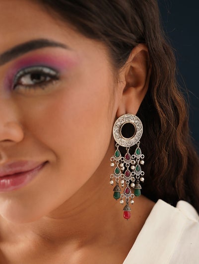 Women Silver Tone Earring