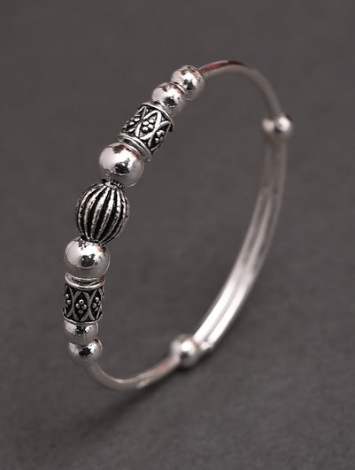 Women Tribal Silver Kids Bangle