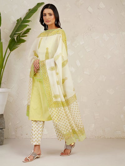 Women Multicolour Cotton Silk Collection Dupatta