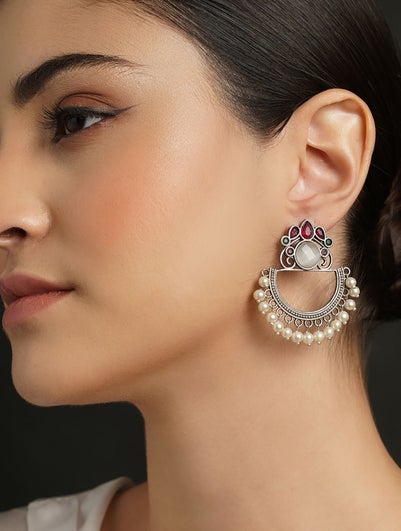 Women Silver Tone Earring