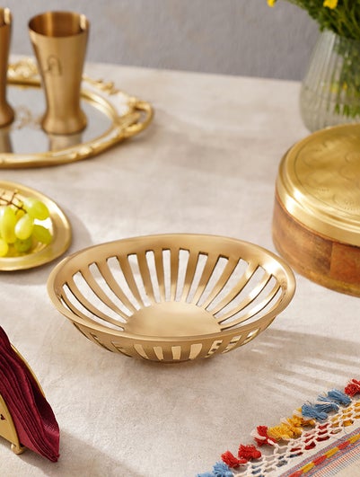 Handcrafted Brass Serving Dish