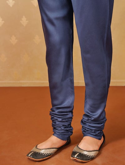 Women Indigo Blue Modal Full Length Churidar - XS