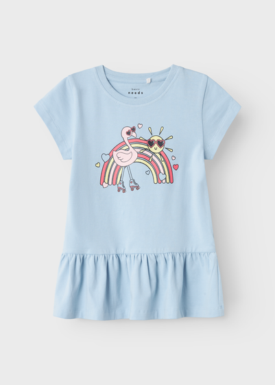 Name It Girls Blue Rainbow Top (1-5yrs)