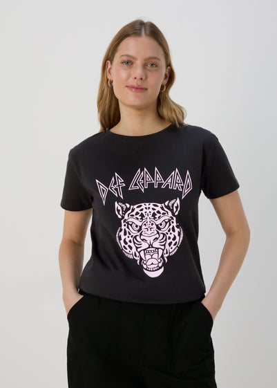 Black Leopard Print T-Shirt