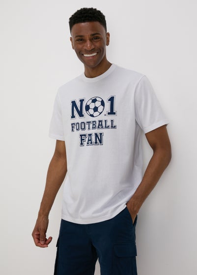 White Football Fan T-Shirt