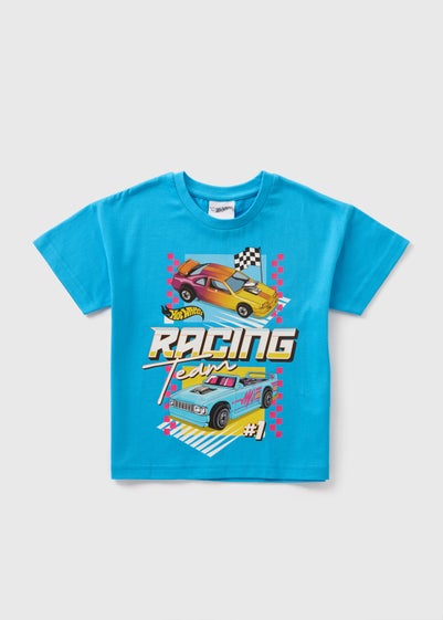 Hot Wheels Kids Blue Racing T-Shirt (3-9yrs)